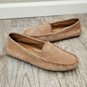 Coach Amber Suede Leather Loafers Size 8.5